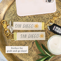 Sun Personalized Keychain