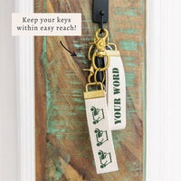 Golf Cart Personalized Keychain