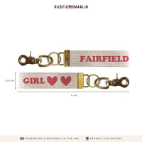Your Town Girl Personalized Keychains