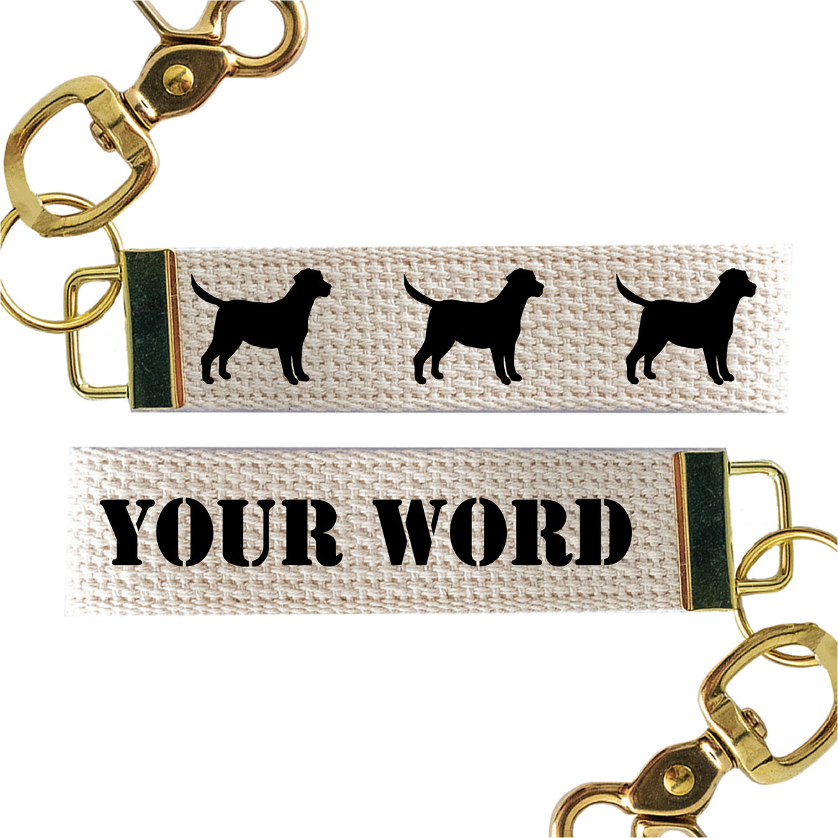 Dog Personalized Keychain