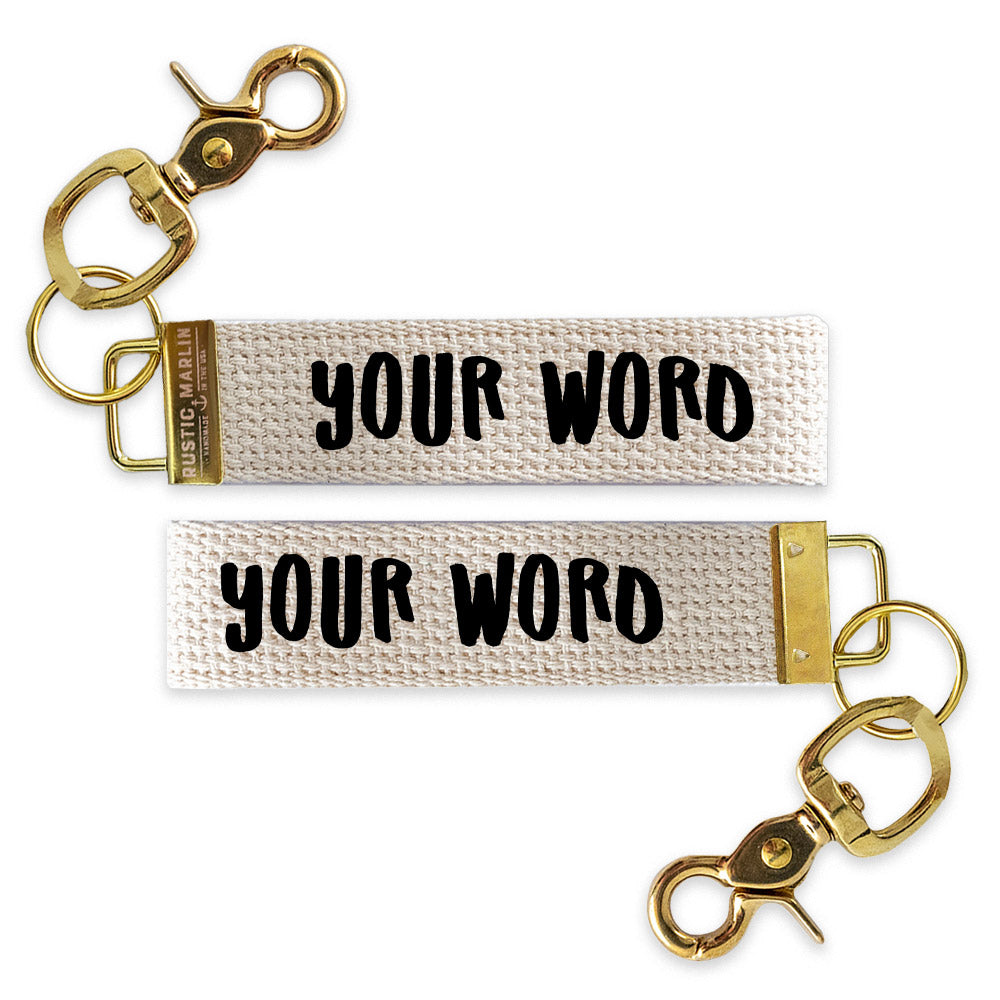 Playful Personalized Keychain