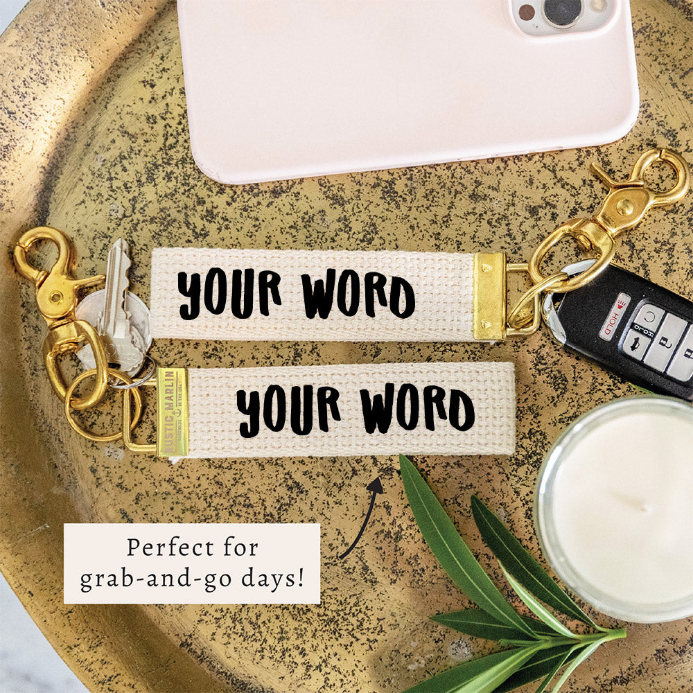 Playful Personalized Keychain