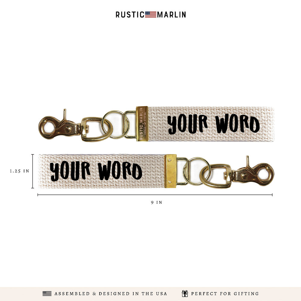 Playful Personalized Keychain