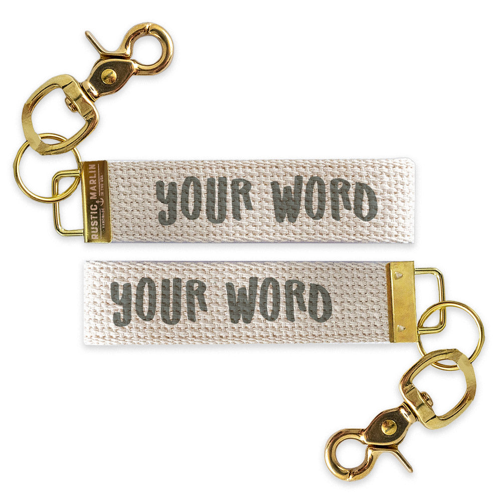 Playful Personalized Keychain