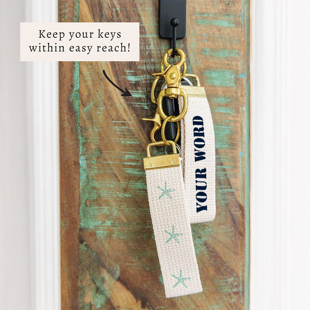 Starfish Personalized Keychain