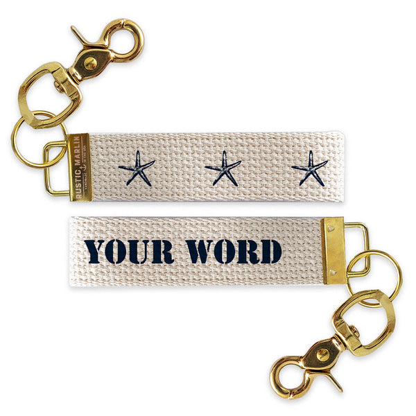 Starfish Personalized Keychain