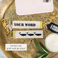 Whales Personalized Keychains