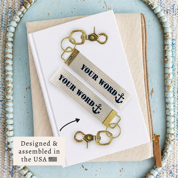 Anchor Personalized Keychain