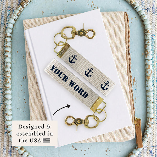 Anchors Personalized Keychain
