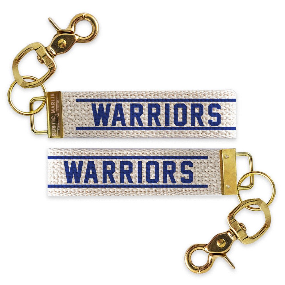 Collegiate Stripe Personalized Keychain
