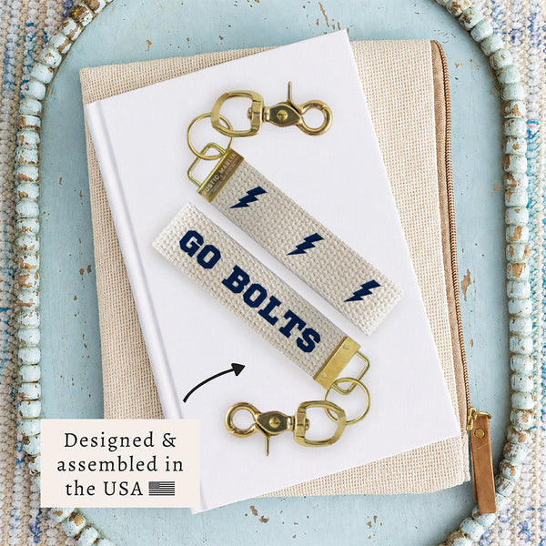 Lightning Bolt Personalized Keychain