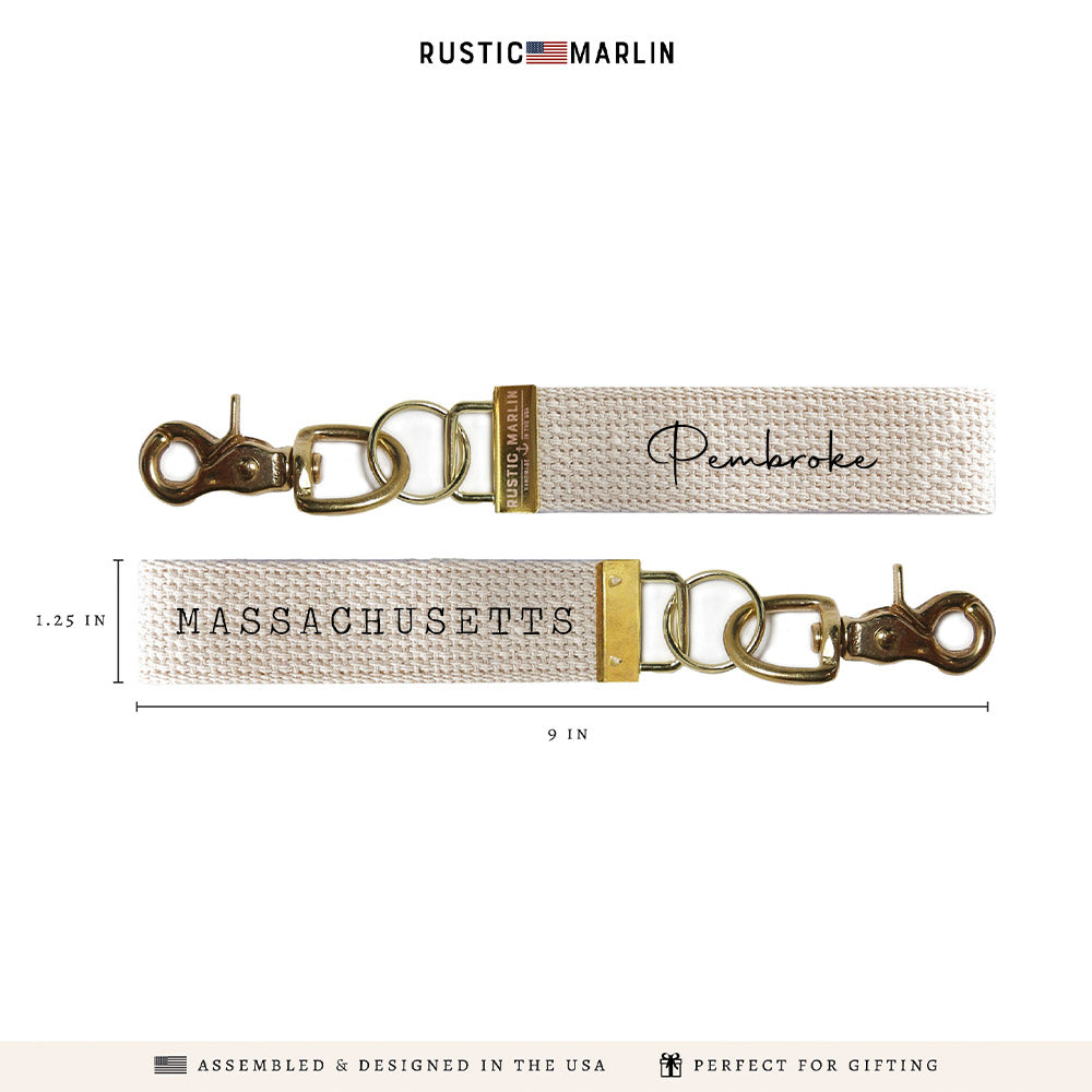 Script Typewriter Personalized Keychain