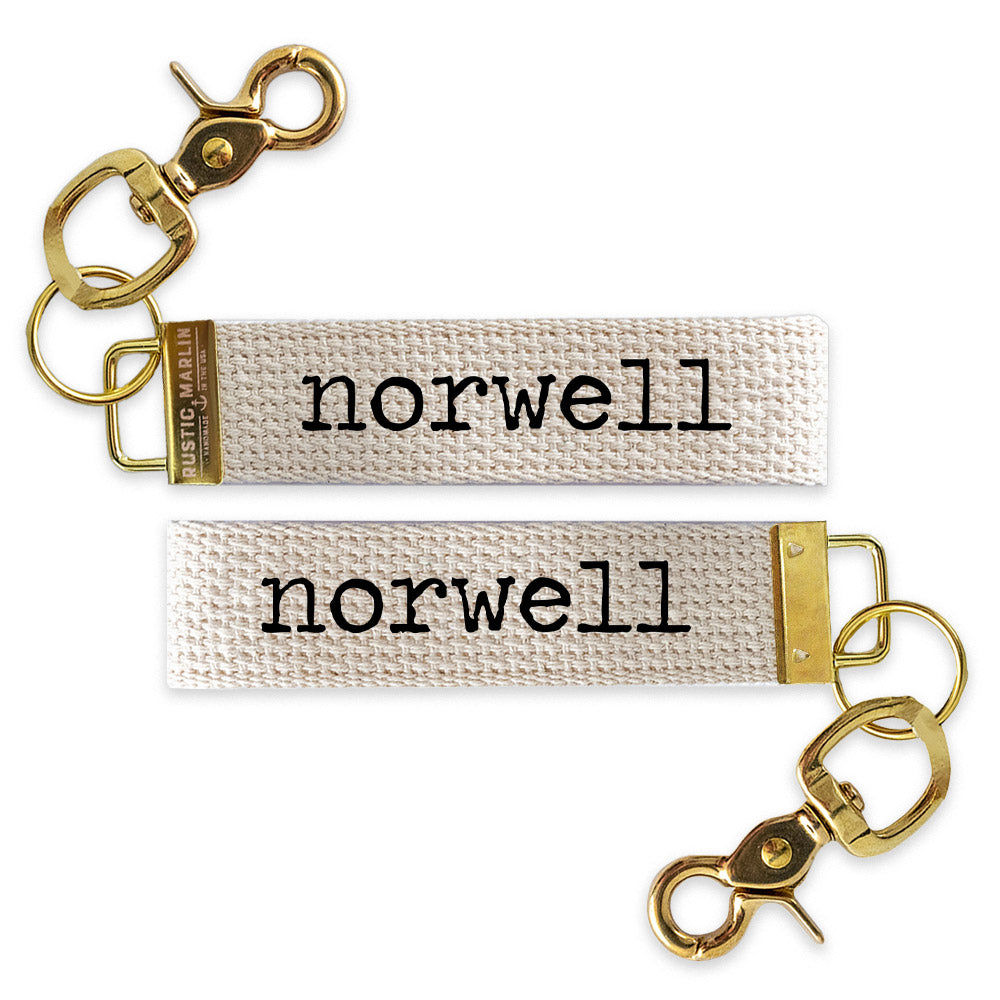 Typewriter Personalized Keychain