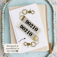 Zip Code Personalized Keychain