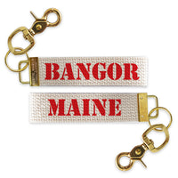 Stencil Two Sided Personalized Keychain