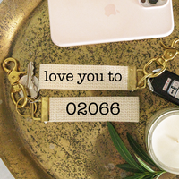 Personalized Love You To Keychain