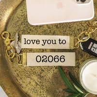 Love You To Personalized Keychain