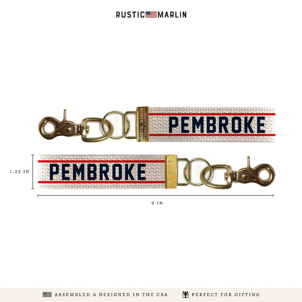 Red and Blue Personalized  Keychain