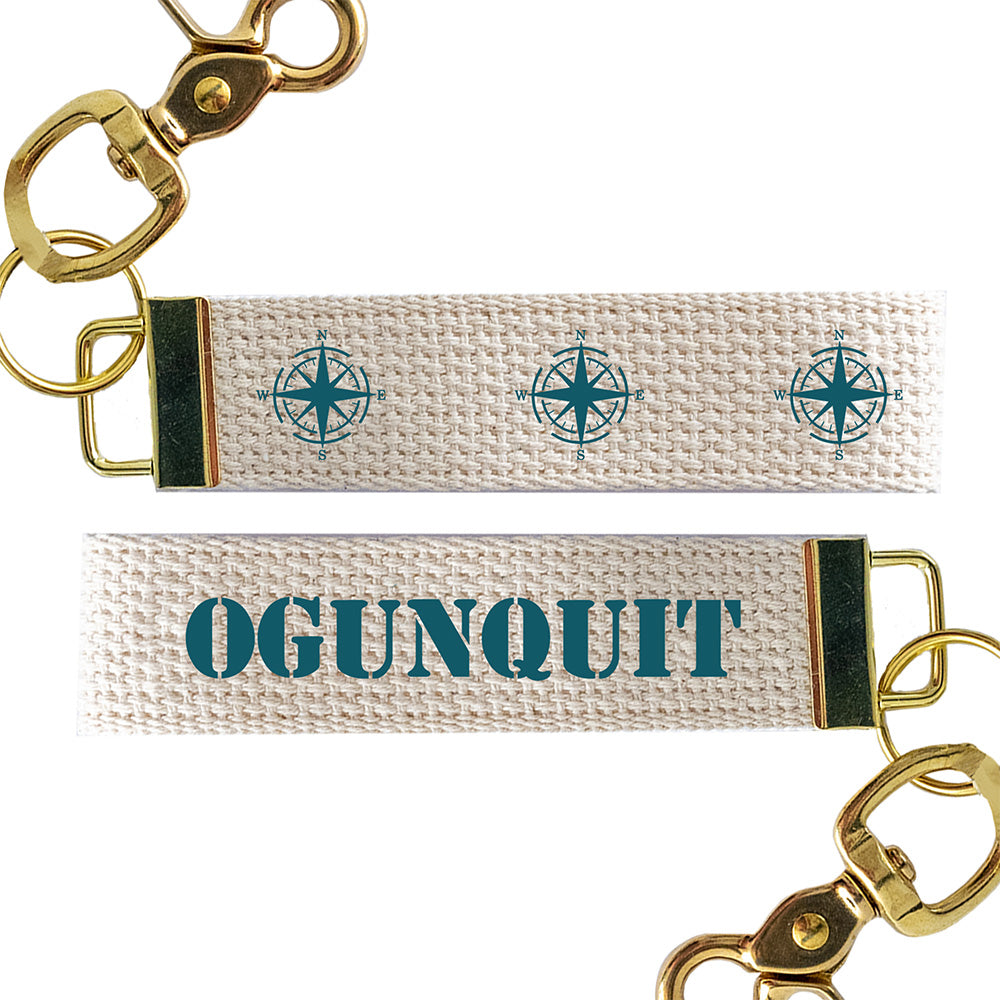 3 Compass Personalized Keychain