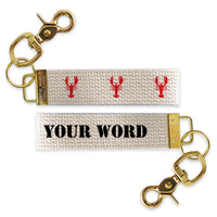 Lobsters Personalized Keychain