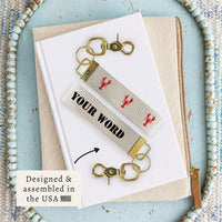 Lobsters Personalized Keychain