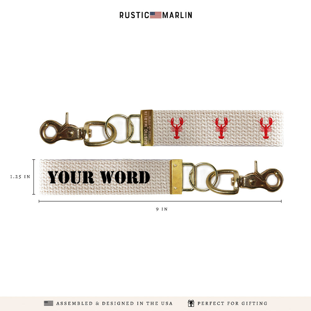 Lobsters Personalized Keychain