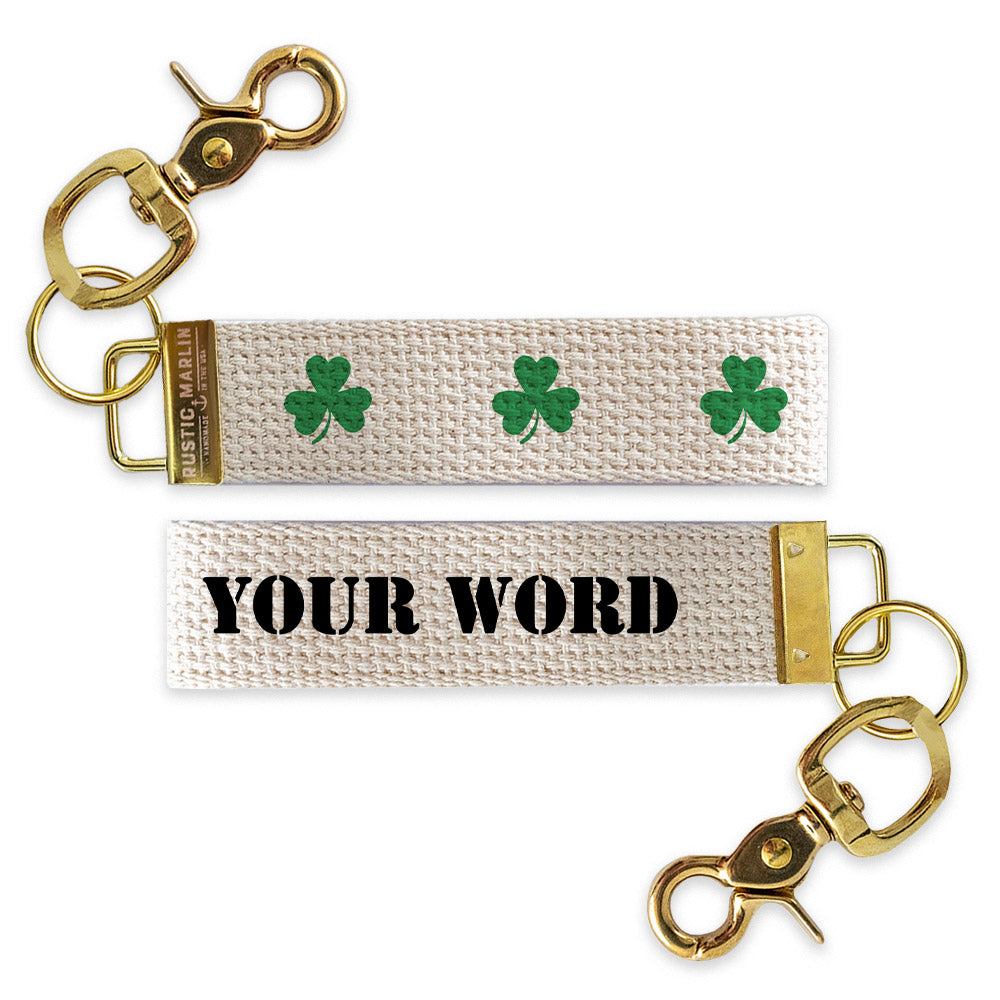 Shamrock Personalized Keychain
