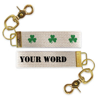Shamrock Personalized Keychain