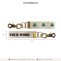 Shamrock Personalized Keychain