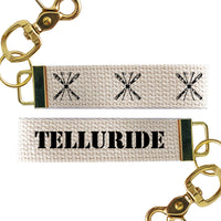 Skis Personalized Keychain