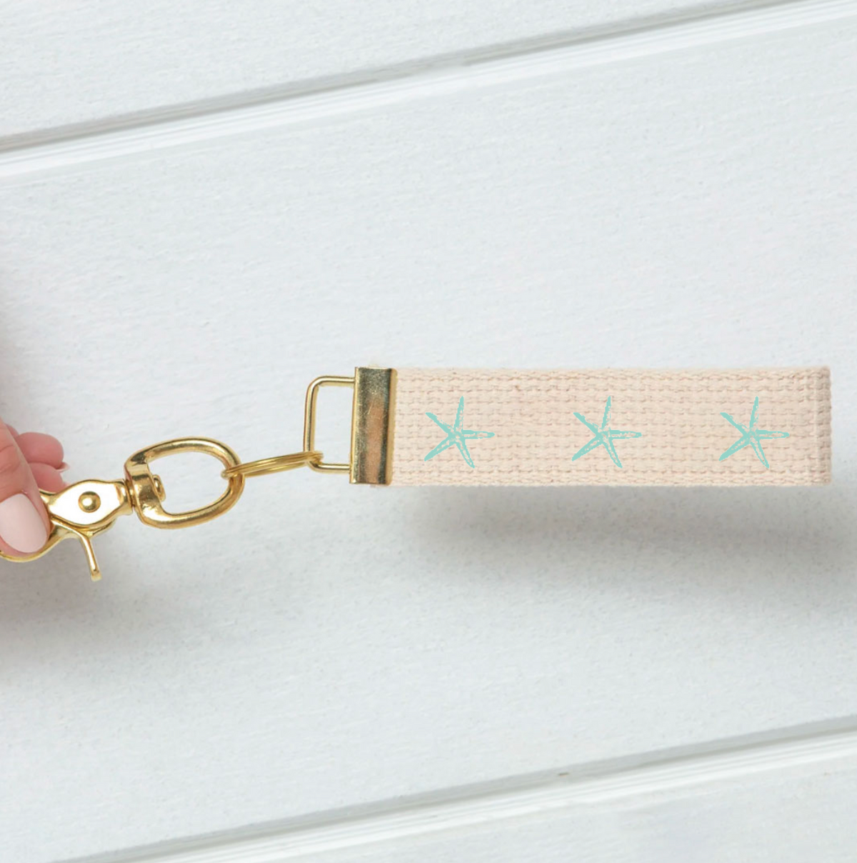 Repeating Starfish Keychain