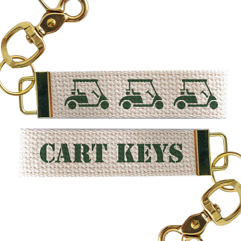 Golf Cart Personalized Keychain
