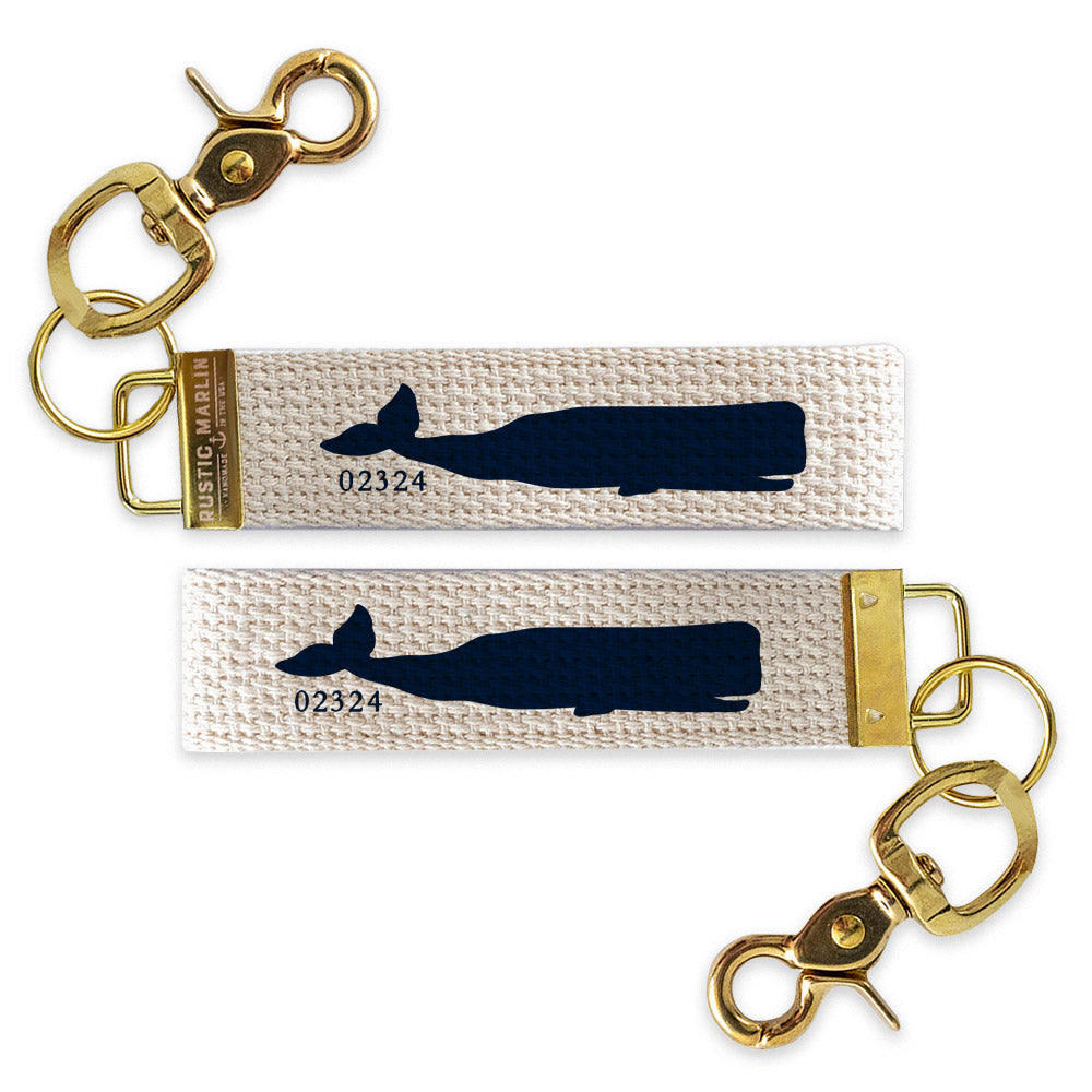 Whale Personalized Keychain