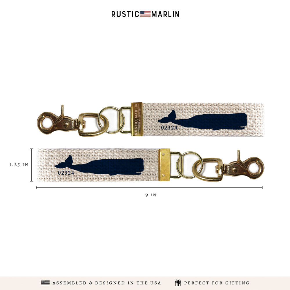 Whale Personalized Keychain