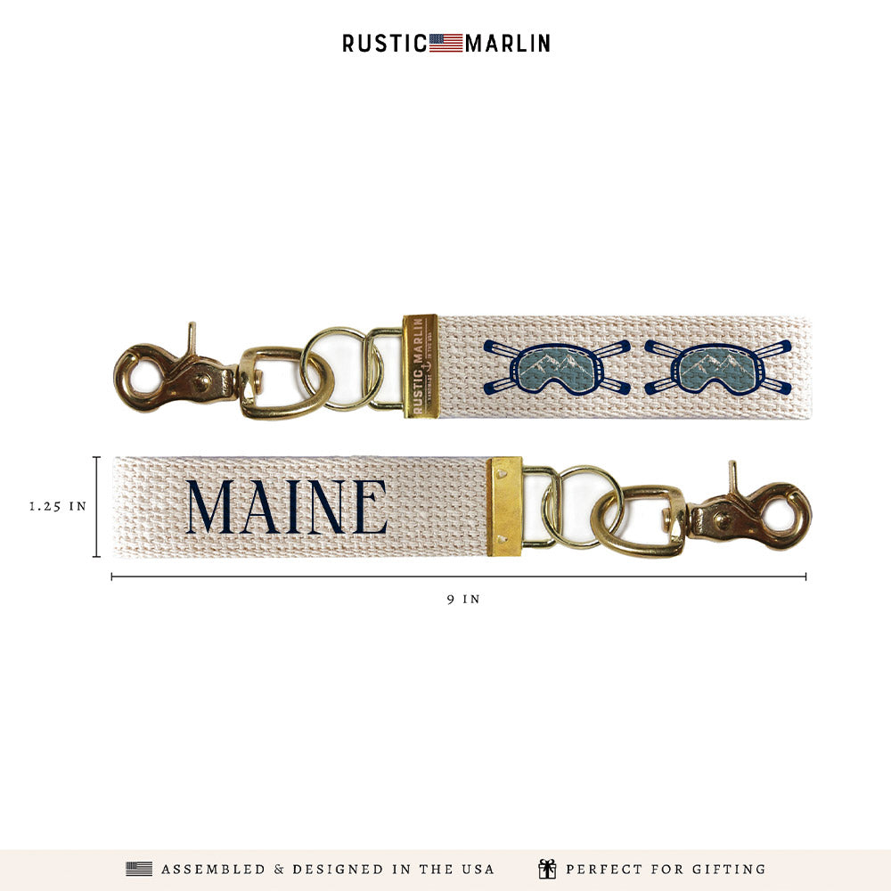 Ski Goggles Personalized Keychain