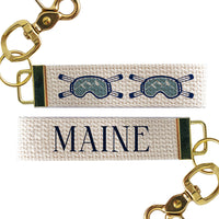 Ski Goggles Personalized Keychain