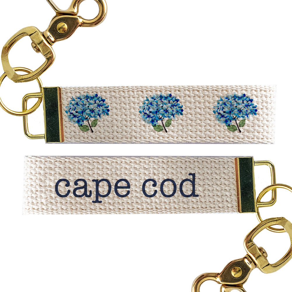 Endless Summer Hydrangea Personalized  Keychain