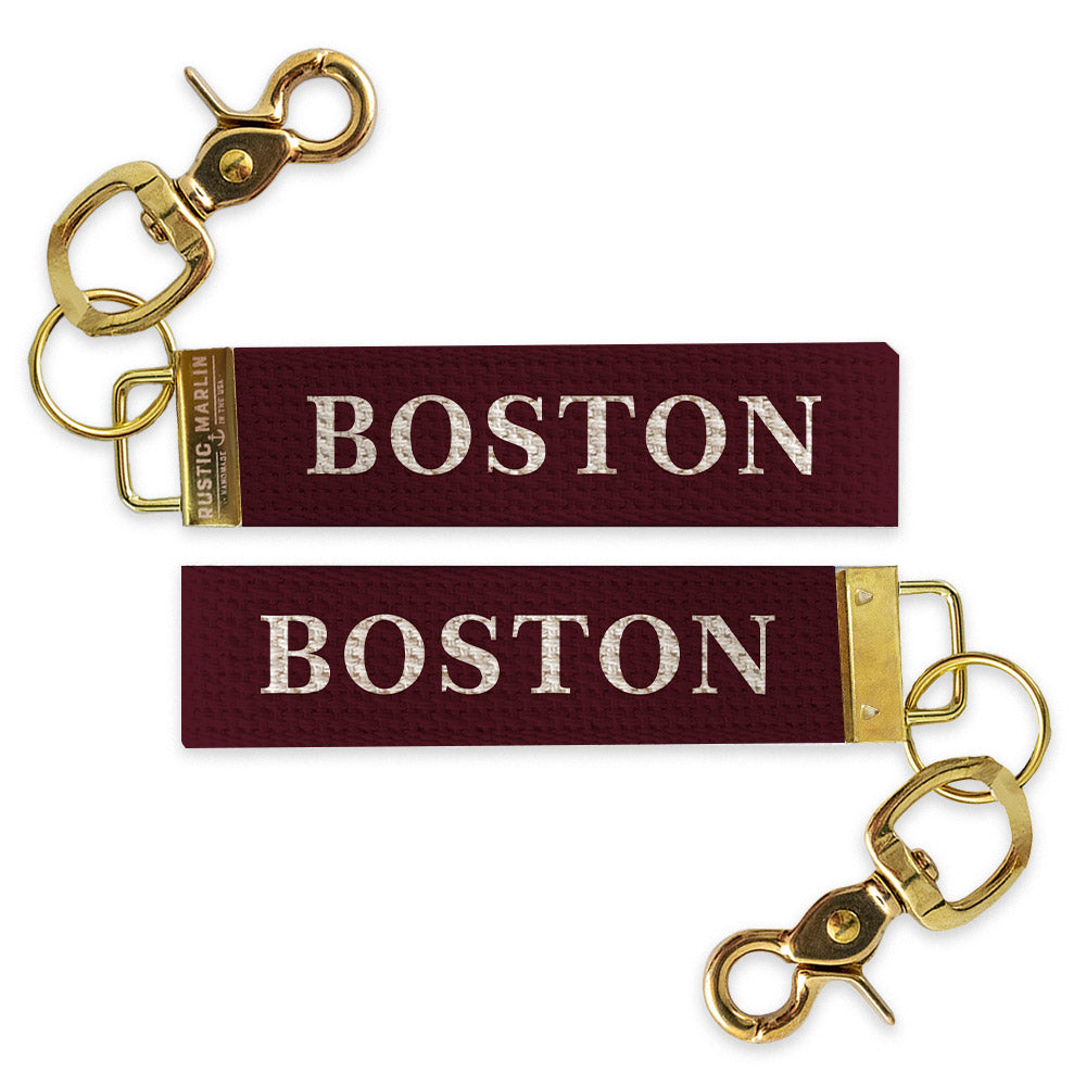 Classic Color Block Personalized Keychain