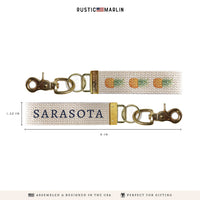Pineapple Personalized Keychain