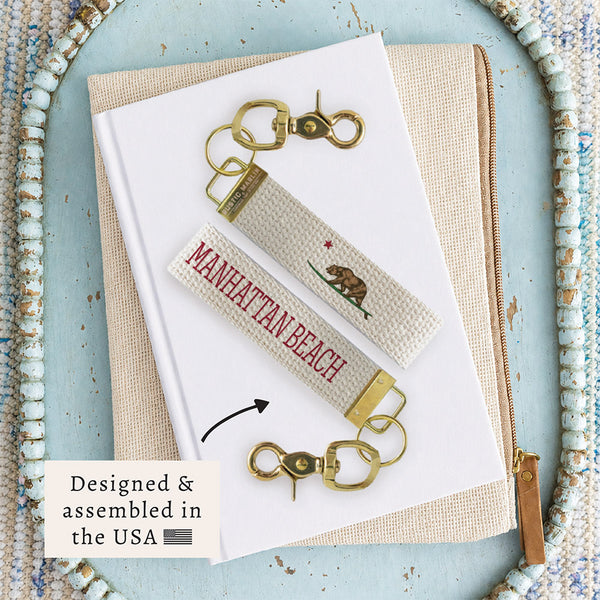 California Bear Personalized Keychain
