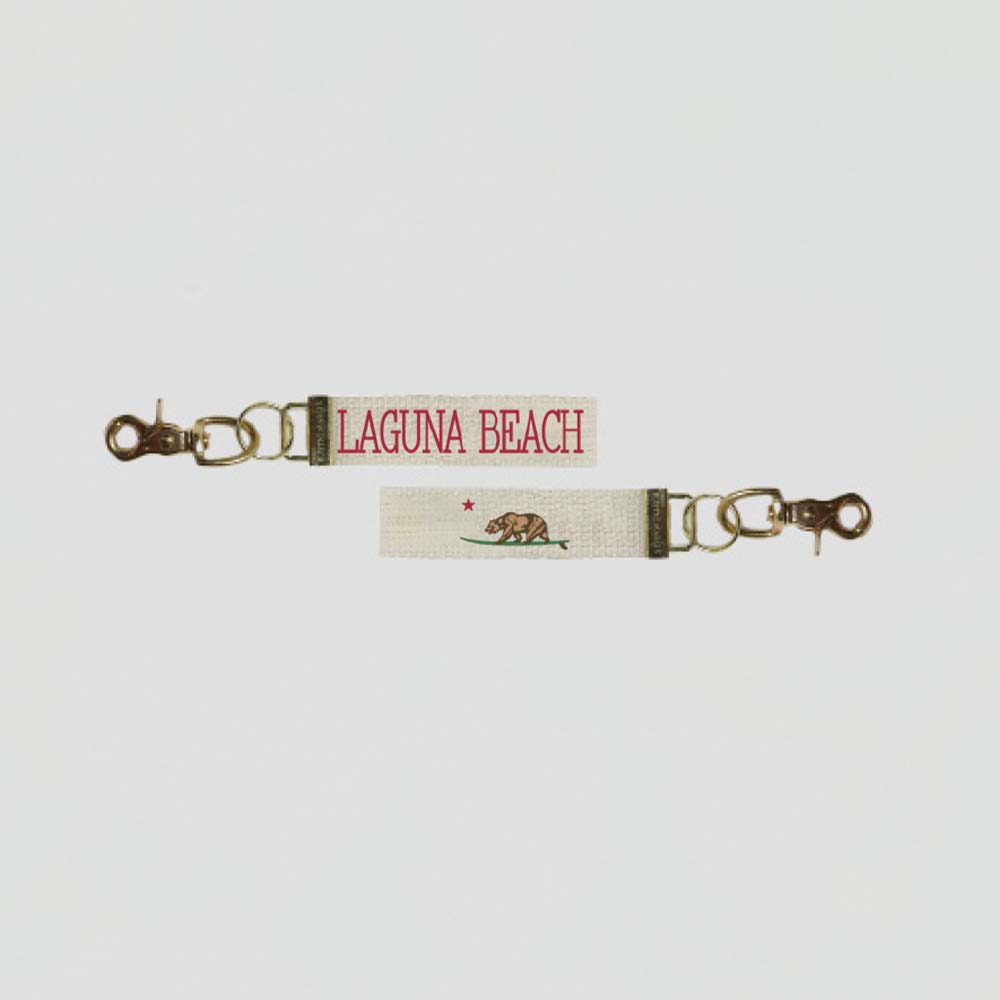 Cali Surf Bear Personalized Keychain