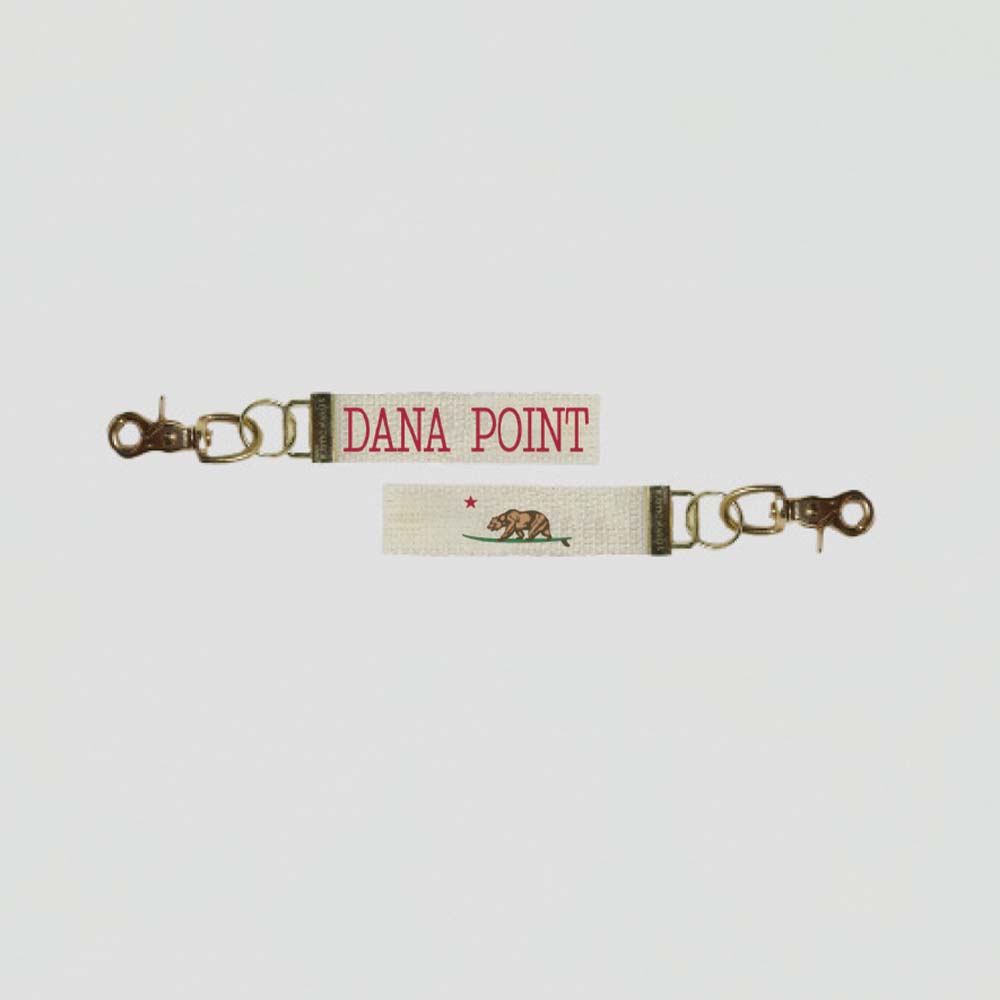 Cali Surf Bear Personalized Keychain