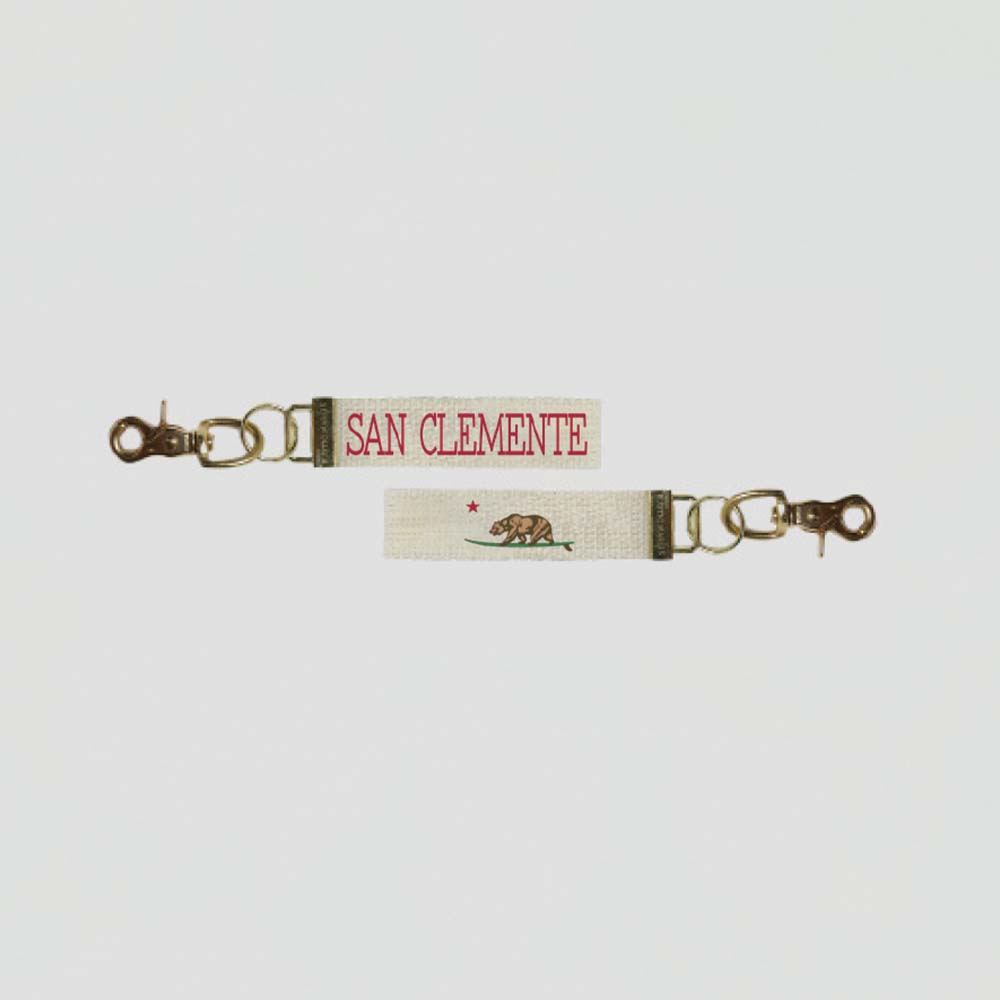 Cali Surf Bear Personalized Keychain