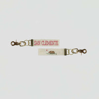 Cali Surf Bear Personalized Keychain