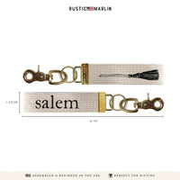 Witch Broom Personalized Keychain