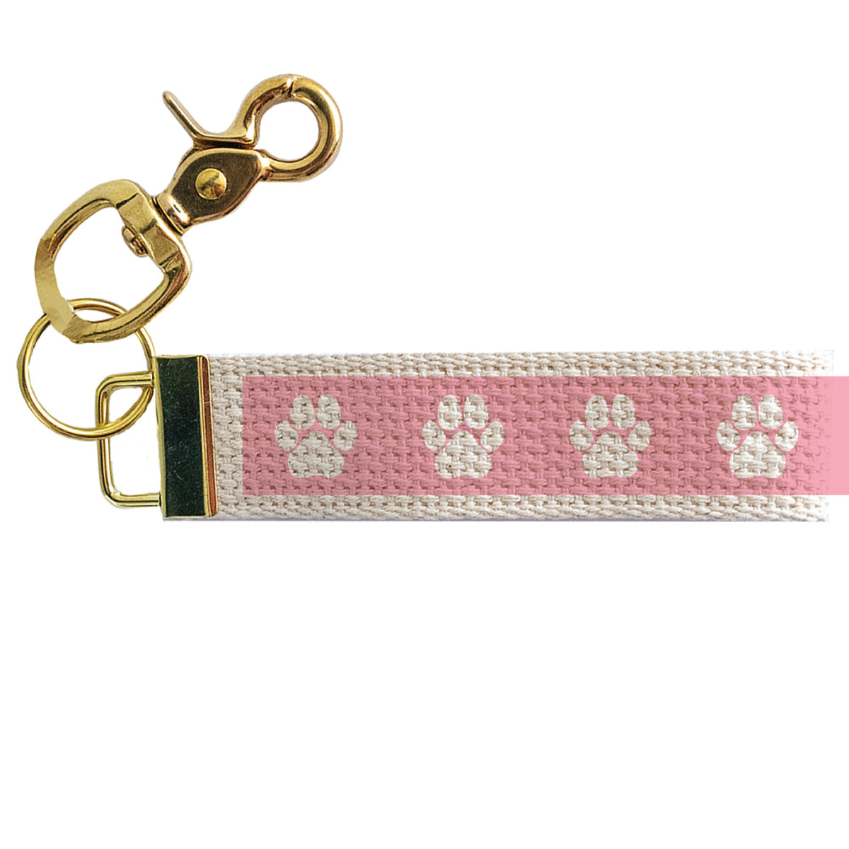Pink Paws Keychain