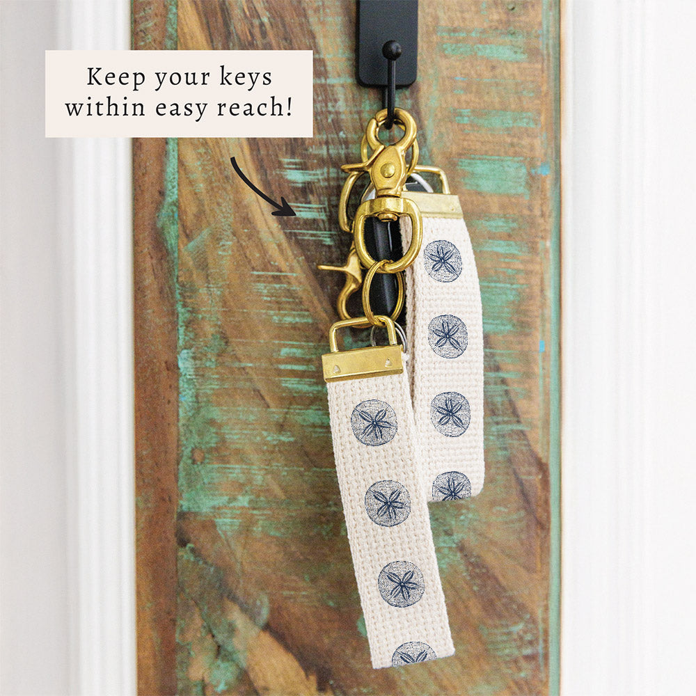 Sand Dollar Sketch Keychain