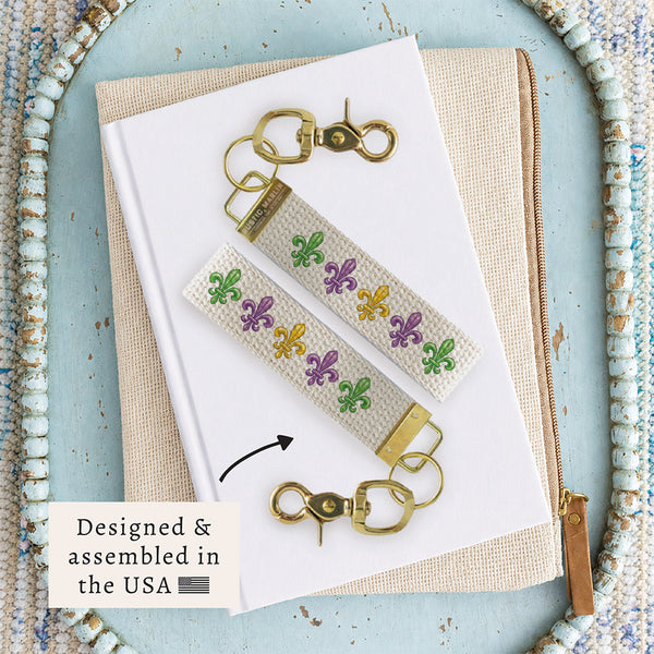Mardi Gras Keychain