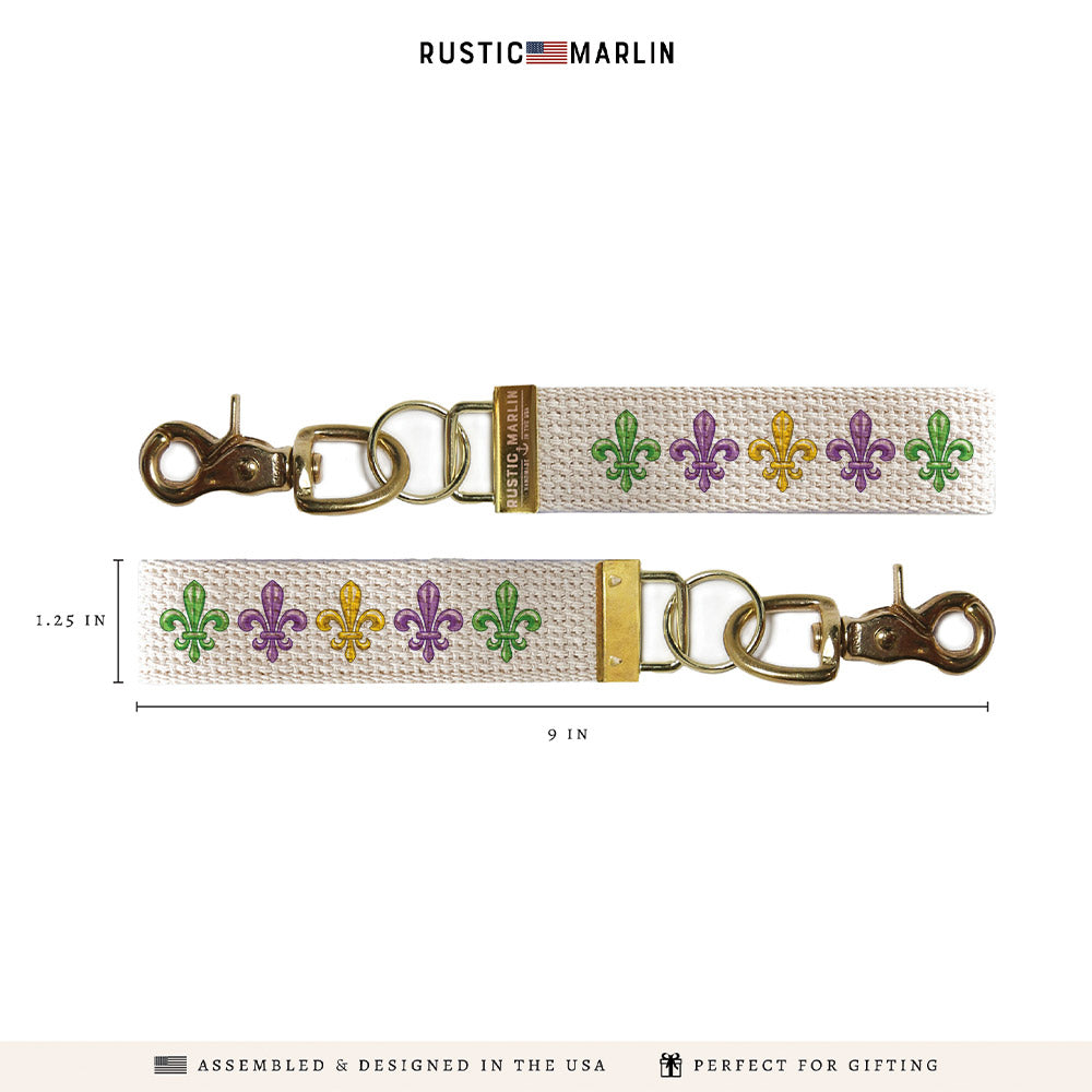 Mardi Gras Keychain