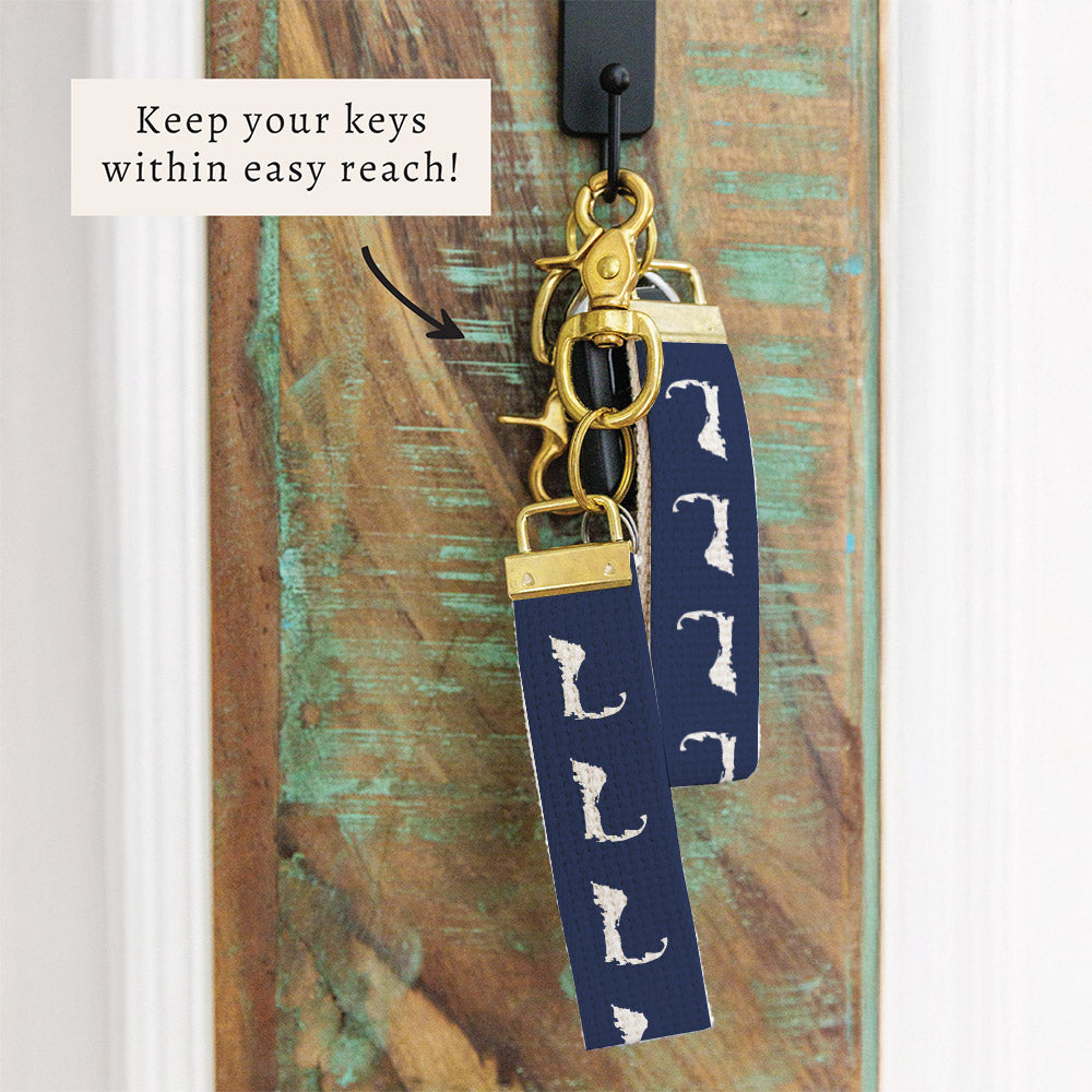 Cape Cod Navy Keychain